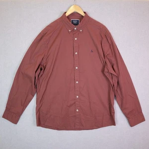 Charles Tyrwhitt Shirt Mens Size XL Red Slim Fit Long Sleeve Casual 100% Cotton - Picture 1 of 10
