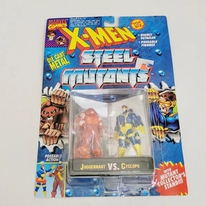 Toy Biz 1994 Marvel Comics X-Men Steel Mutants Juggernaut vs. Cyclops - Picture 1 of 24