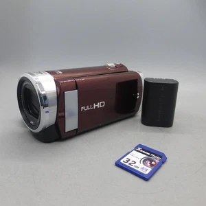 JVC GZ-E207REK Handheld High Definition HDD Camcorder Red Tested - Picture 1 of 8