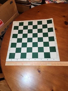 Tablero de Ajedrez Enrollable Torneo 20", Tapete de Ajedrez Torneo, Vinilo con Cuadrado Verde... - Imagen 1 de 3