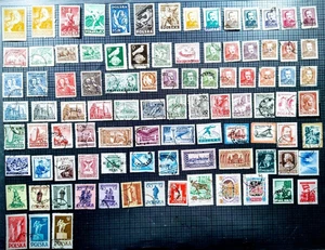 Emocionante lote de 95 estampillas polacas. Usado. Scott's 412C...710. Tienda de sellos de sal. - Imagen 1 de 3