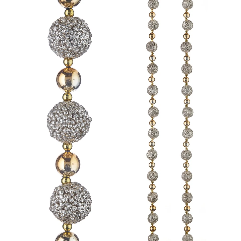 RAZ Imports Garland, Glittered Ball - 6' (G3502378) - Image 1 of 1