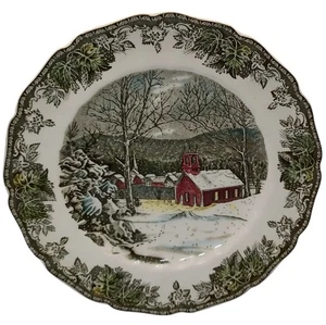 Vintage Johnson Brothers Friendly Village School House Speiseteller Made England - Bild 1 von 11