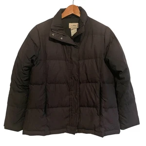 LL Bean Down Puffer Jacket Women's XS Petite Black Winter Coat Insulated Warm - Picture 1 of 5