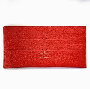 Louis Vuitton Felicie Pochette Red Card Wallet Insert Gold Foil Stamp France - Bild 1 von 16