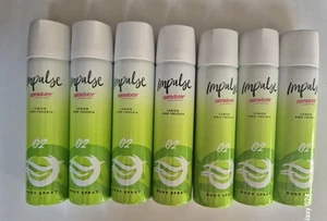 Impulse O2 Body Spray Throwback Retro 1990s Lemon and Freesia 75ml x 7 - Picture 1 of 4