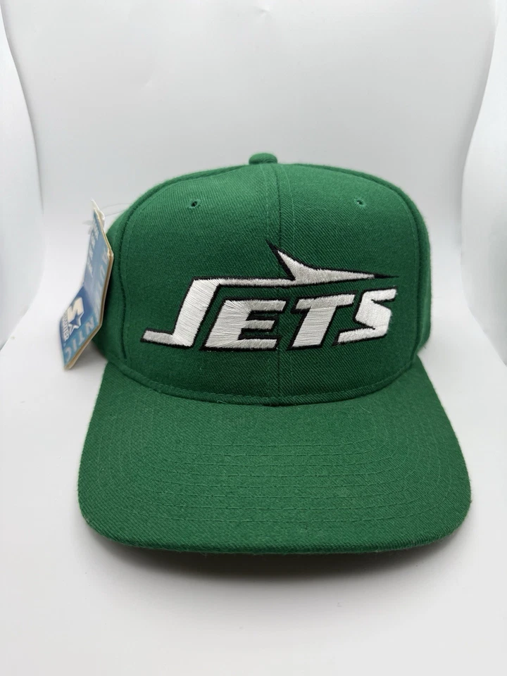 Sombrero de Colección New York Jets Para Hombres Snapback Verde Starter Lana Script Años 90 NFL NUEVO CON ETIQUETAS Foto 1 de 4