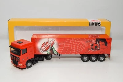 B70 1:50 LION TOYS LION CAR DAF 95XF 95 XF TRUCK WITH TRAILER COCA-COLA MIB - Image 1 of 4