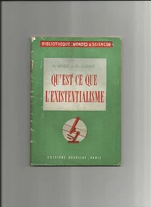 QU'EST CE QUE L'EXISTENTIALISME - Picture 1 of 1