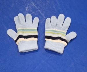 Light Blue Stripe Kids Gloves - Picture 1 of 1