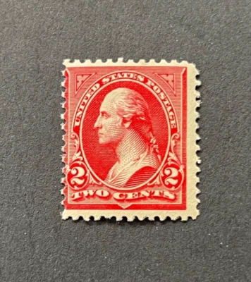 mystamps  US 252, 2 cent Washington, 1895, MNH, DOG - Image 1 of 2