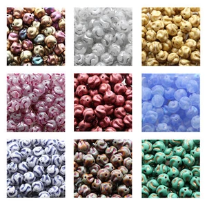 Rutkovsky 111-99210 Yarn Ball Pressed Beads Czech Glass 8mm Size 20g Pack - Picture 1 of 47