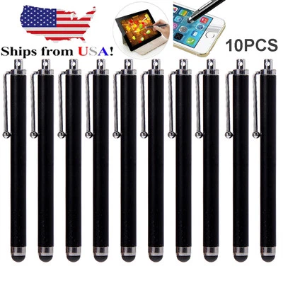 10x Universal Touch Screen Pen Metal Stylus For iPhone 5 6S 7 iPad Samsung Phone - Image 1 of 4