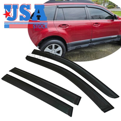Outside Mount Window Visors Sun Shade Rain Guards for Subaru Outback 2010-2014 - Image 1 of 4