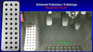 Fußstütze Fußablage Pedal Fiat 500 500e Panda Edelstahl neu - Bild 1 von 1