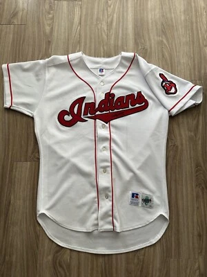 Cleveland Indians Roberto Alomar#12 RussellAthletic Diamond Collection Jersey 44 - Image 1 of 3