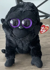TY Beanie Boos George the Gorilla Glitzeraugen Medium 9 Zoll Rarität Größe - Bild 1 von 7