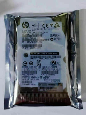 HPE 1.2TB 6G SAS 10K SFF 2.5" HDD 697574-B21 697631-001 693641-001 - Image 1 of 2