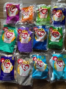 Teenie Beanie Babys 1998 McDonalds Komplettsatz 12 Stück in Originaltüten - Bild 1 von 6