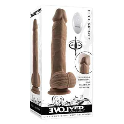 Evolved В конечном счете Приятный Полный Monty Темный Тон Кожи Dildo, Новый - Изображение 1 из 4