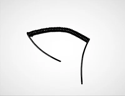 ADVANCED RETRACTABLE CABLES LTD 8 CORE 26awg (0.14sqmm) COILED BLACK PUR CONTROL CABLE 250mm (10") COIL LENGTH #