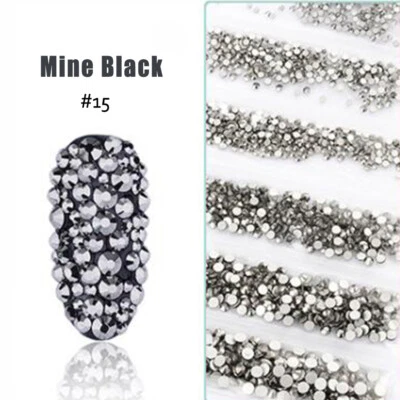 1728 piezas arte en uñas estrás brillo diamante gemas puntas 3D hágalo usted mismo decoración moda Foto 1 de 4