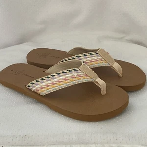 Time and Tru hellbraune Damen-Sandalen Größe 7 gepolstert sicher leichte Slipper - Bild 1 von 8