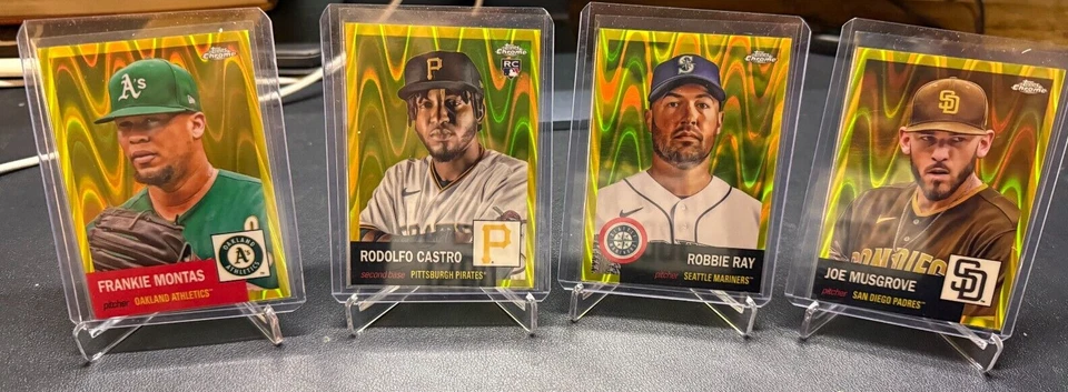 4 CARD LOT - 2022 Topps Chrome Platinum Anniversary - Gold Lava #/250 - Image 1 of 1