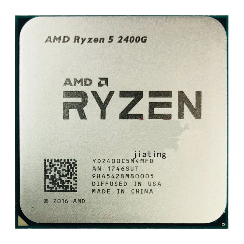 AMD Ryzen 5 2400G R5 2400G 4Core 3.6 GHz YD2400C5M4MFB Socket AM4 CPU Processor - Image 1 of 1