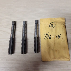 Morse Tools Set di Rubinetti 7/16-14 NC Conico, Spina Fondo USA - Foto 1 di 5