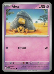 Abra SV: Scarlet & Violet 151 #063/165 Common Pokemon Card - Picture 1 of 2