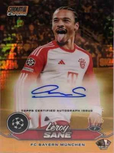 2023-24 Topps Stadium Club Chrome UCC Leroy Sane Auto /25 Jersey Number 10/25 - Picture 1 of 1