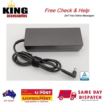Certified 120W 19.5v 6.15/6.2A AC Adapter for Sony BRAVIA TV, VAIO PC ACDP-120 - Image 1 of 4