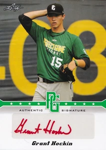 2013 Leaf Perfect Game Autographs Green #GH3 Grant Hockin 3/10 - Picture 1 of 2