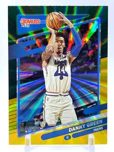 Danny Green 2021-22 Donruss Holo Green & Yellow Laser #176 Philadelphia 76ers - Bild 1 von 2