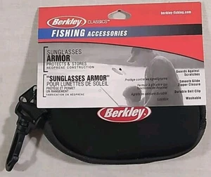 Berkley soft carry case for sunglasses, belt clip, zipper closure, washable - Picture 1 of 8