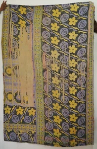 One Of A  Vintage Kantha Very High Quality Quilts Bedding Blankets - Picture 1 of 3