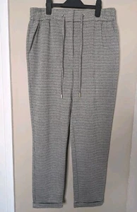 F&F Women's Dog Tooth Trousers Size 12 - Picture 1 of 6