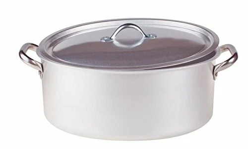 Pentole Agnelli ALMA12630 Casseruola Ovale con Coperchio, Alluminio, 30 cm (F1c) - Immagine 1 di 1