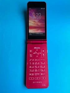 Fujitsu Arrows Keitai F-03L Android Flip Phone Red Unlocked From Japan - Picture 1 of 21