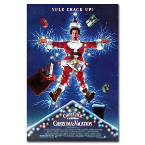 Affiche de film de vacances de Noël image de film classique impression décoration d'intérieur cadeau 24x36