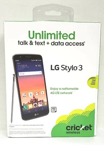 Cricket Wireless - LG Stylo 3 with 16GB Memory Prepaid Cell Phone - Titan Gray - Picture 1 of 1