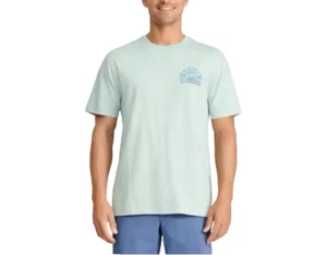 IZOD SALTWATER Men T-Shirt Stretch The Cool Swell BrewPub Sz 3XLT Green Crew Tee - Picture 1 of 5