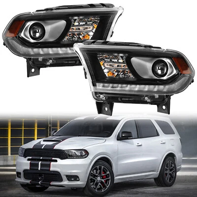 Fit For 2016-2020 Dodge Durango HID Headlights Headlamps w/DRL Left+Right Side - Imagem 1 de 4