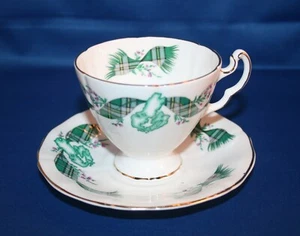 Vintage Royal Adderley Teacup & Saucer Cape Brenton Island Souvenir England - Picture 1 of 5
