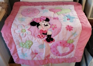 Disney Minnie Mouse Crib Comforter and Sheet. Clean - Picture 1 of 4