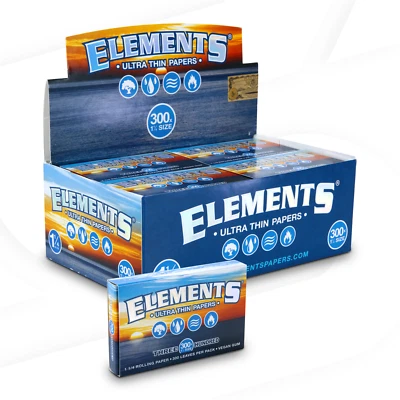 Elements 300 papeles de liar tamaño 1 1/4 x 20 paquetes | 1 caja completa Foto 1 de 4