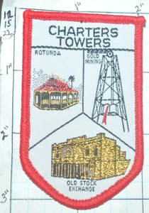 AUSTRALIA, CHARTERS TOWERS REGION QUEENSLAND GOLD MINING ROTUNDA VINTAGE PATCH - Imagen 1 de 1