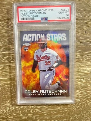2023 Topps Chrome Update Adley Rutschman PSA 10 - Image 1 of 2