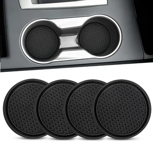 Paquete de 4 posavasos para tazas de coche, portavasos antideslizantes universales almohadillas para tazas automáticas aprox. - Imagen 1 de 12
